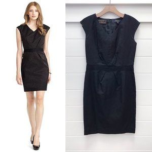 BROOKS BROTHERS Metallic Shimmer Loro Piana Dress